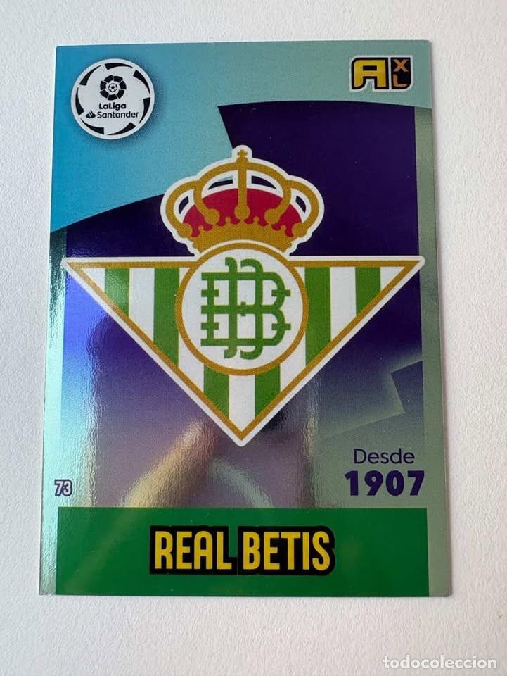 Coleccionismo deportivo: Escudo Betis 73 Adrenalyn 2020-21