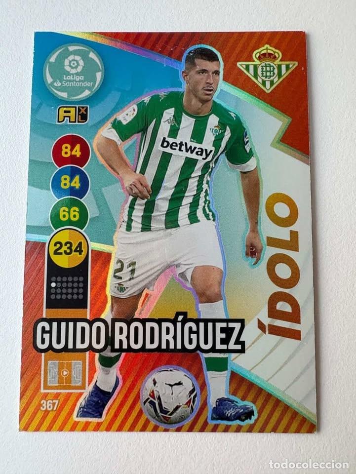 Coleccionismo deportivo: Guido Rodr&iacute;guez Betis &Iacute;dolo 367 Adrenalyn 2020-21