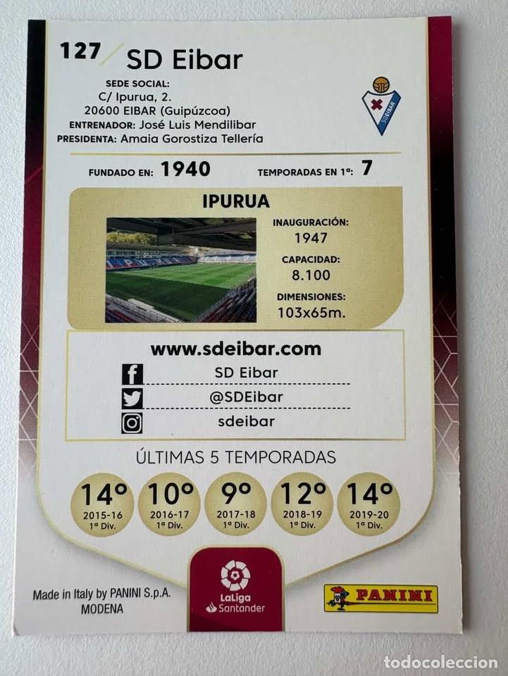Coleccionismo deportivo: Escudo Eibar 127 Megacracks 2020-21 - Foto 2