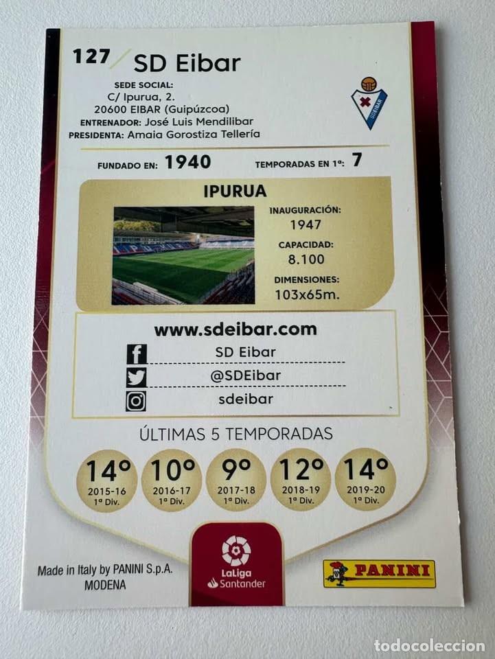 Coleccionismo deportivo: Escudo Eibar 127 Megacracks 2020-21 - Foto 2