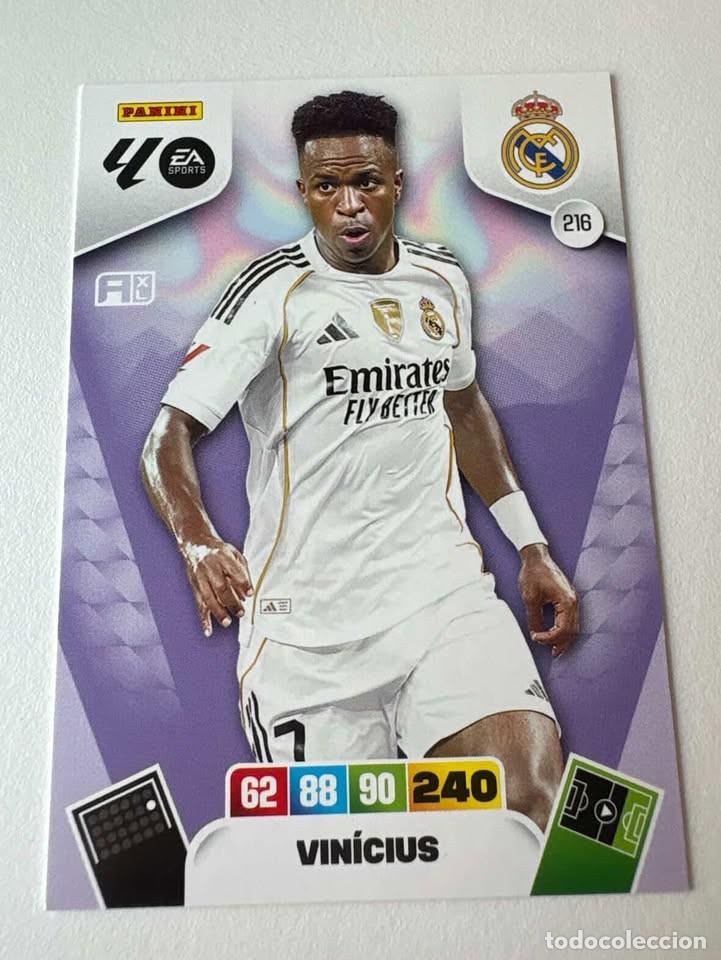Coleccionismo deportivo: Vinicius Real Madrid 216 Adrenalyn 2025-26