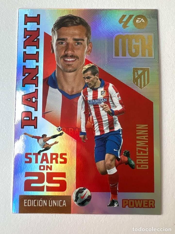 Coleccionismo deportivo: 443P POWER STARS Griezmann ATM (BOX/LATA Megacracks 2026-27