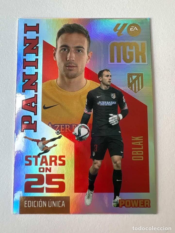 Coleccionismo deportivo: 447P POWER STARS Oblak ATM (BOX/LATA) Megacracks 2026-27
