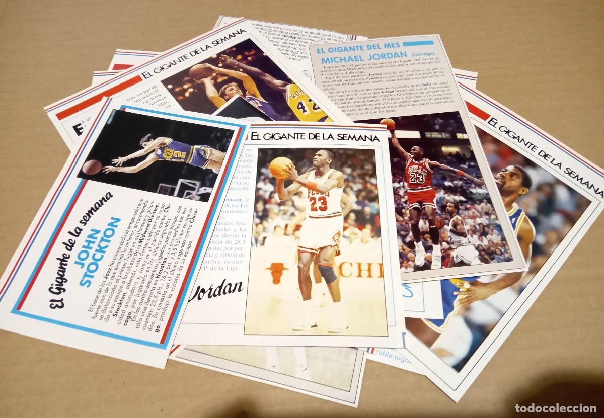 Collezionismo sportivo: REVISTA RECORTES FICHA FICHAS GIGANTES DEL BASKET NBA MICHAEL JORDAN MAGIC JOHNSON LARRY BIRD LOTE