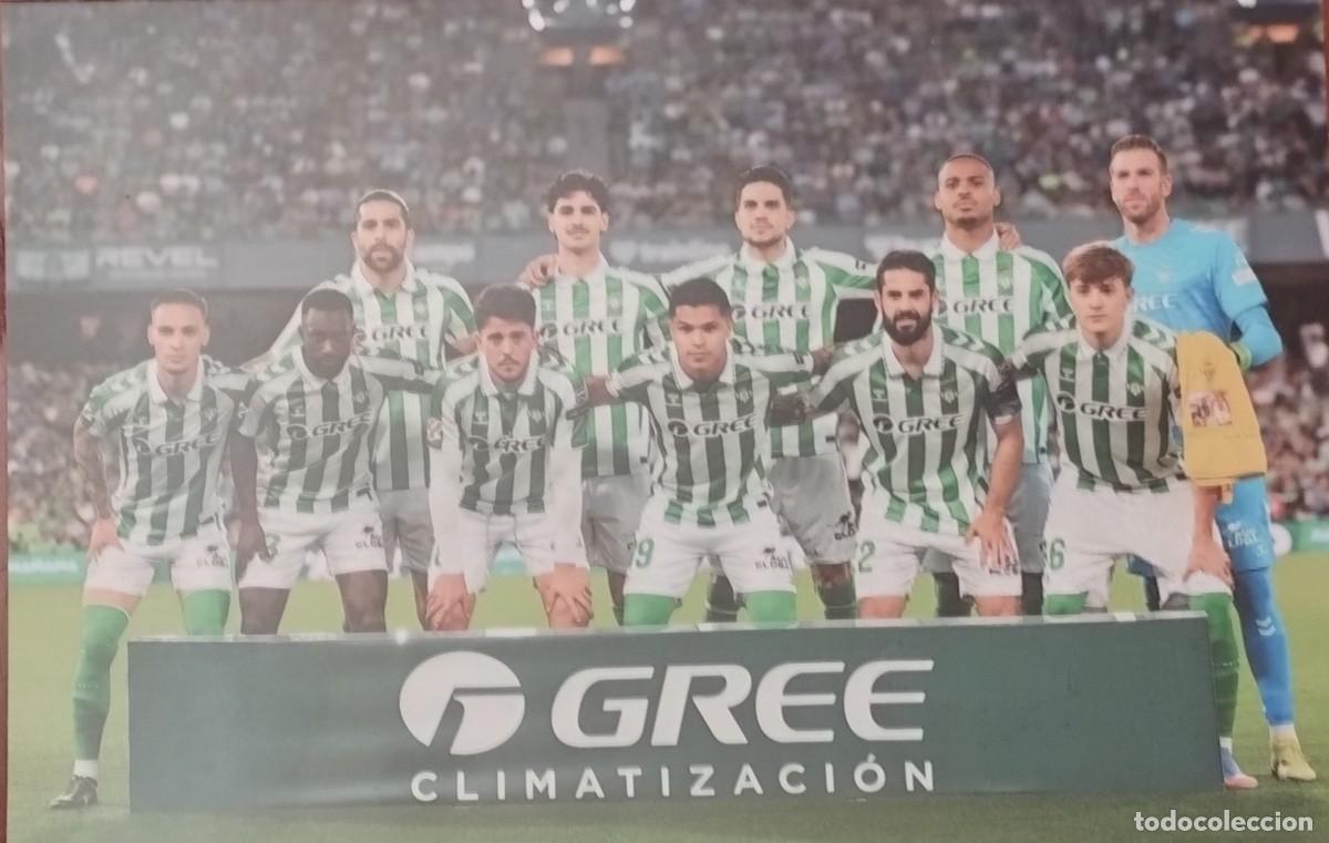 Coleccionismo deportivo: R. BETIS B. ALINEACI&Oacute;N PARTIDO DE LIGA 2024-2025 EN EL B. VILLAMAR&Iacute;N VS EL VALLADOLID. FOTO