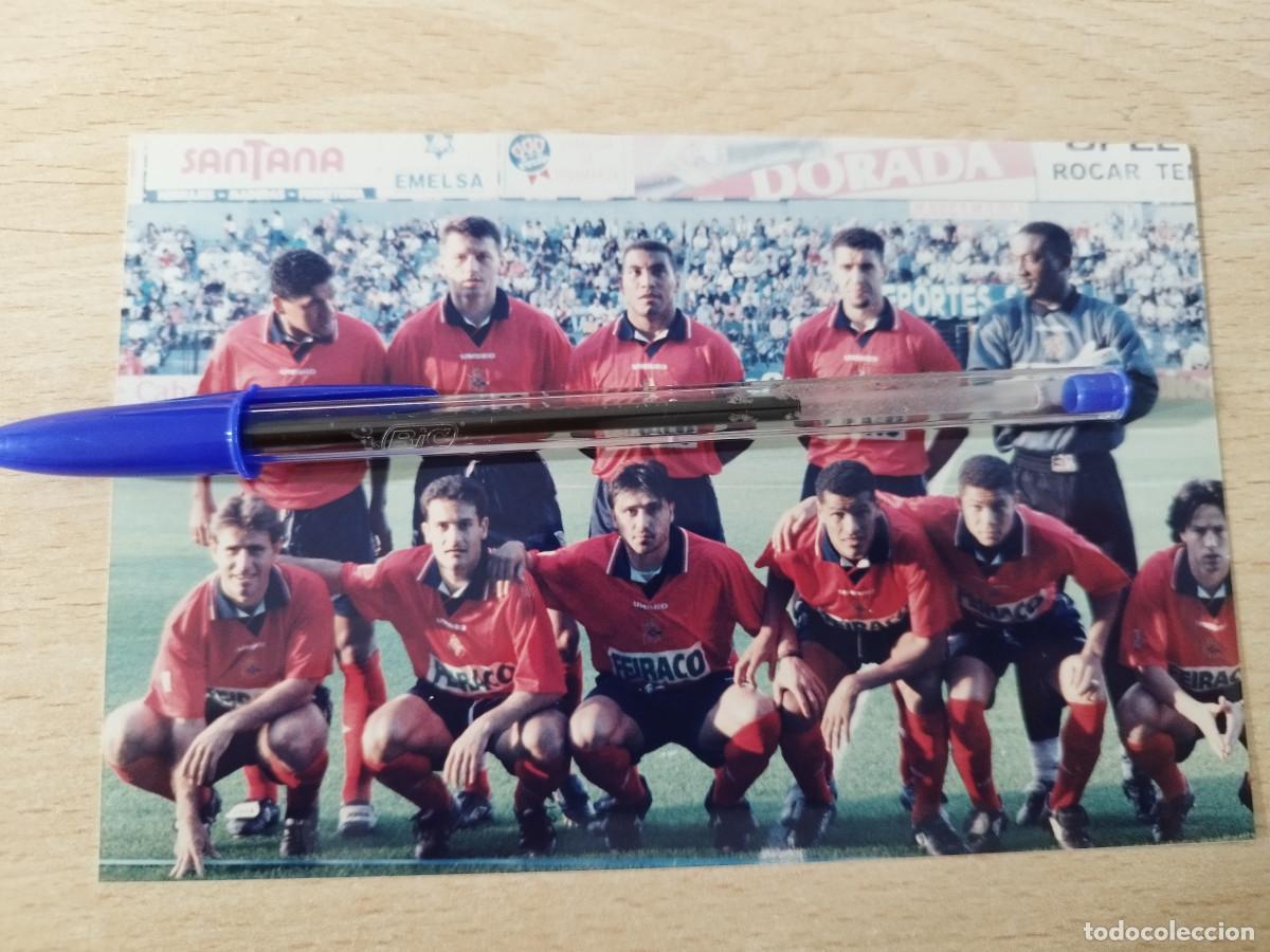 Coleccionismo deportivo: Foto original plantel de La Coru&ntilde;a A&ntilde;o 1997 para el partido Tenerife 2- D. Coru&ntilde;a 1 Partido jugado