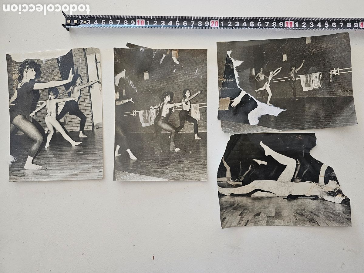 Coleccionismo deportivo: Lote 4 Fotograf&iacute;as Antiguas Danza Moderna - Ensayo y Poses &Eacute;poca