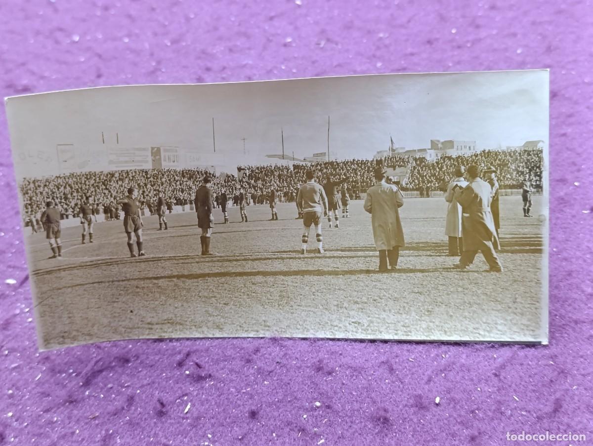 Coleccionismo deportivo: 1934, Antigua fotograf&iacute;a de F&uacute;tbol, de Archivo, Chamart&iacute;n, Espa&ntilde;a - Hungr&iacute;a, Homenaje R. Zamora