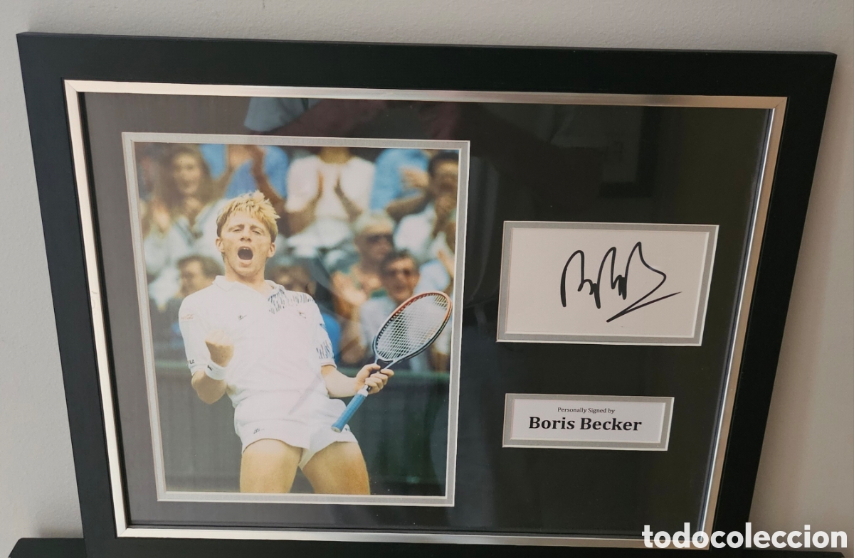 Coleccionismo deportivo: Firma Boris Becker - Foto y Aut&oacute;grafo con certificado de autenticidad