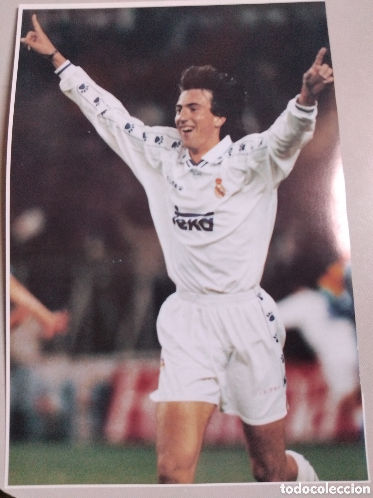 Coleccionismo deportivo: Poster Amavisca 95/96 Real Madrid 34x23cm