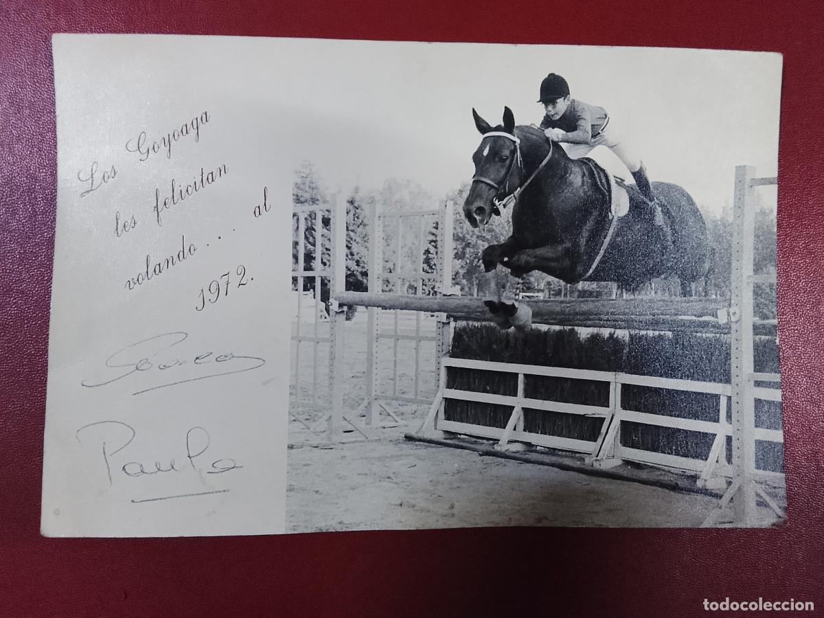 Coleccionismo deportivo: Felicitaci&oacute;n de A&ntilde;o Nuevo de 1972 de Paco Goyoaga y Paula Elizalde