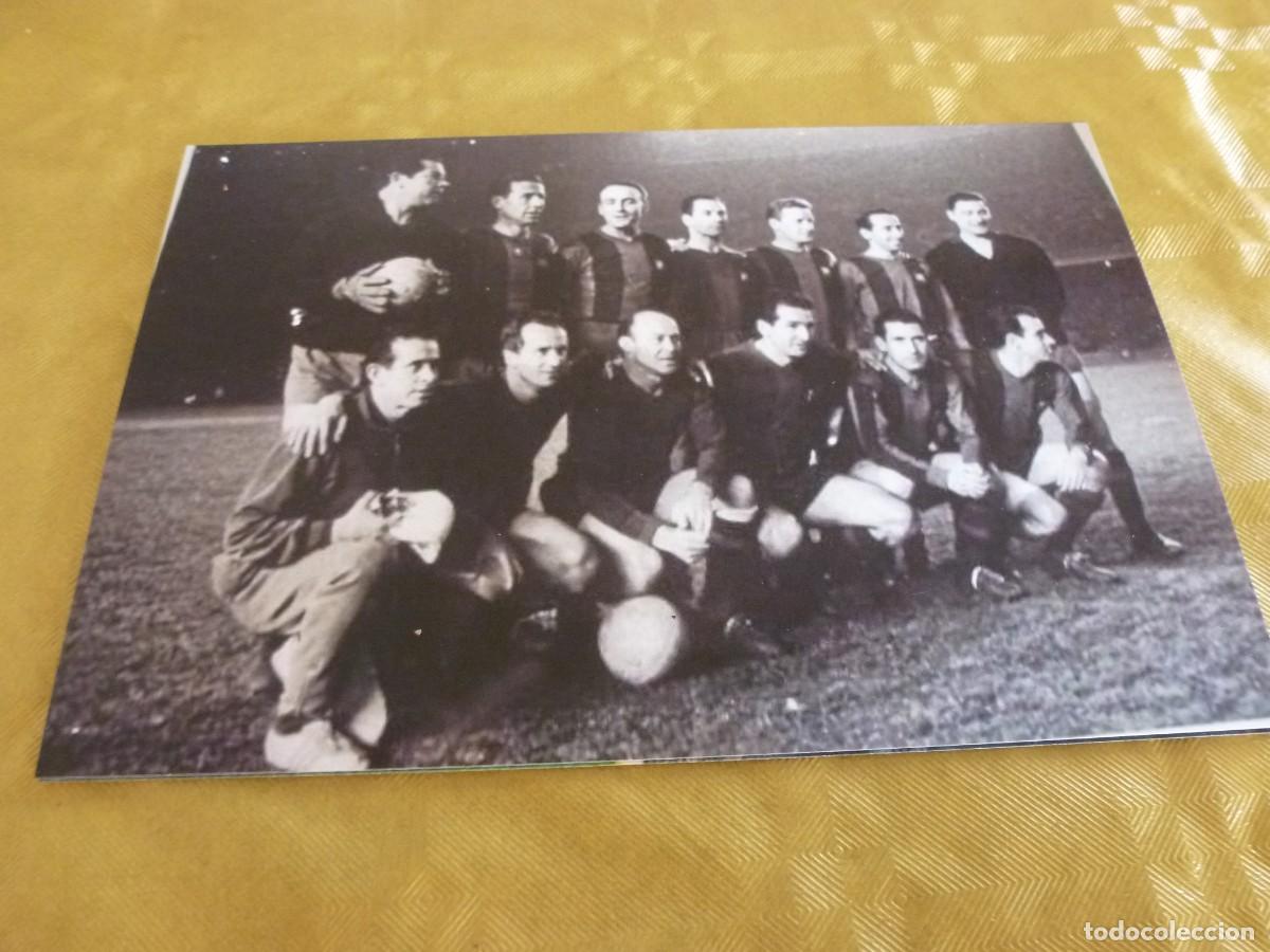 Collectionnisme sportif: FOTO MATE (11 X 15)1962 HOMENAJE RAMALLETS VETERANOS BAR&Ccedil;A- VET. ESPA&Ntilde;A