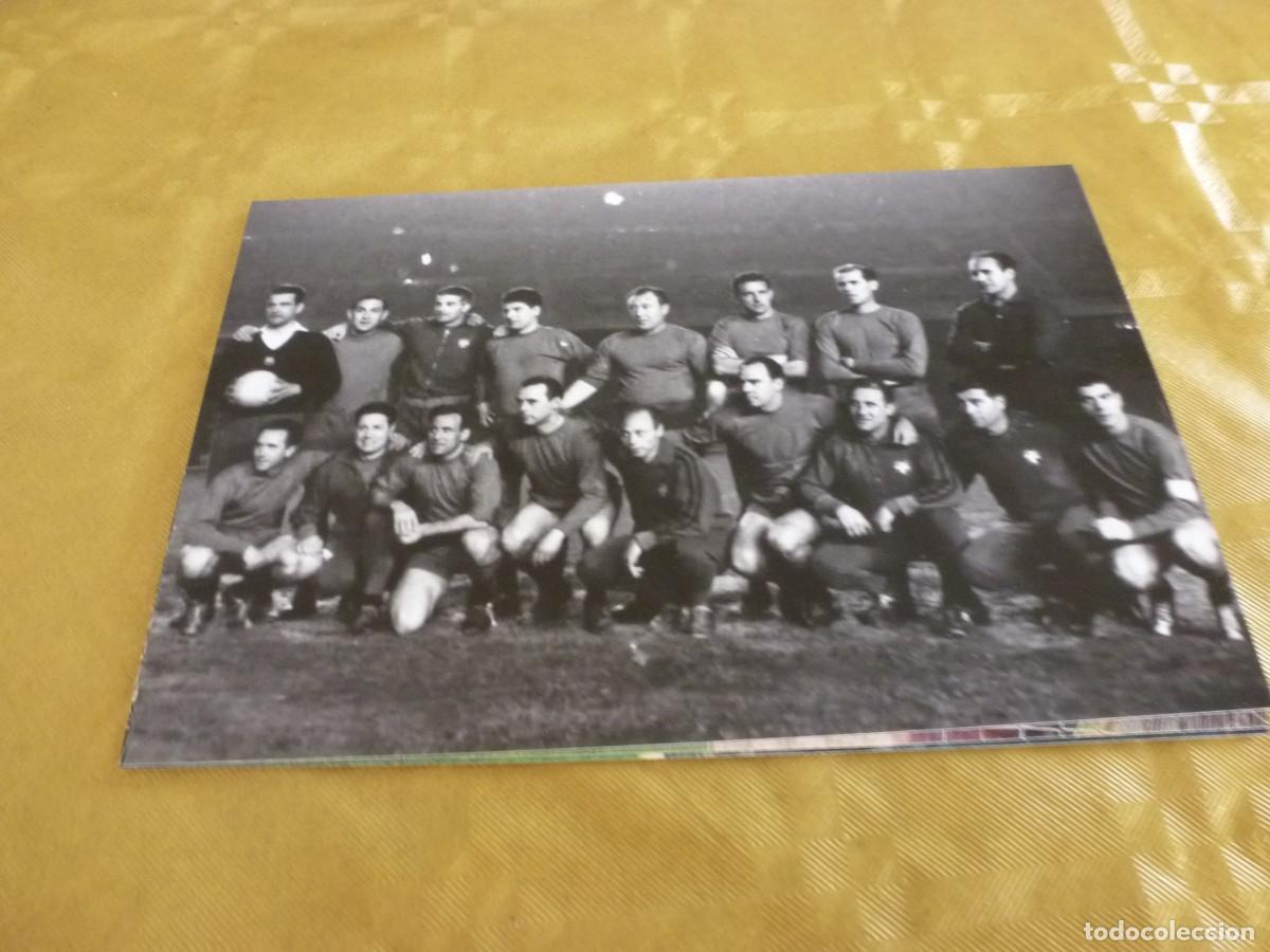 Colecionismo desportivo: FOTO MATE (11 X 15)1962 HOMENAJE RAMALLETS VETERANOS BAR&Ccedil;A- VET. ESPA&Ntilde;A