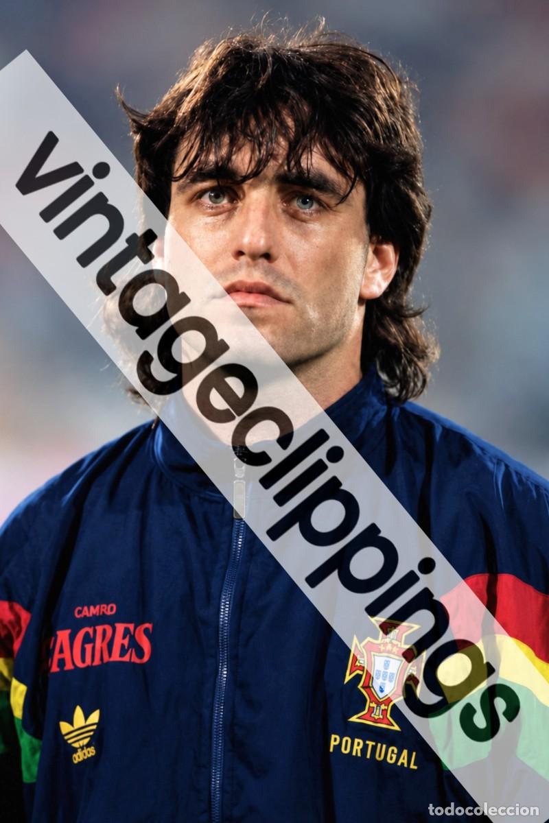 Coleccionismo deportivo: PAULO FUTRE Fotografia 1993 Selecci&oacute;n Portugal foto futbol Atletico de Madrid
