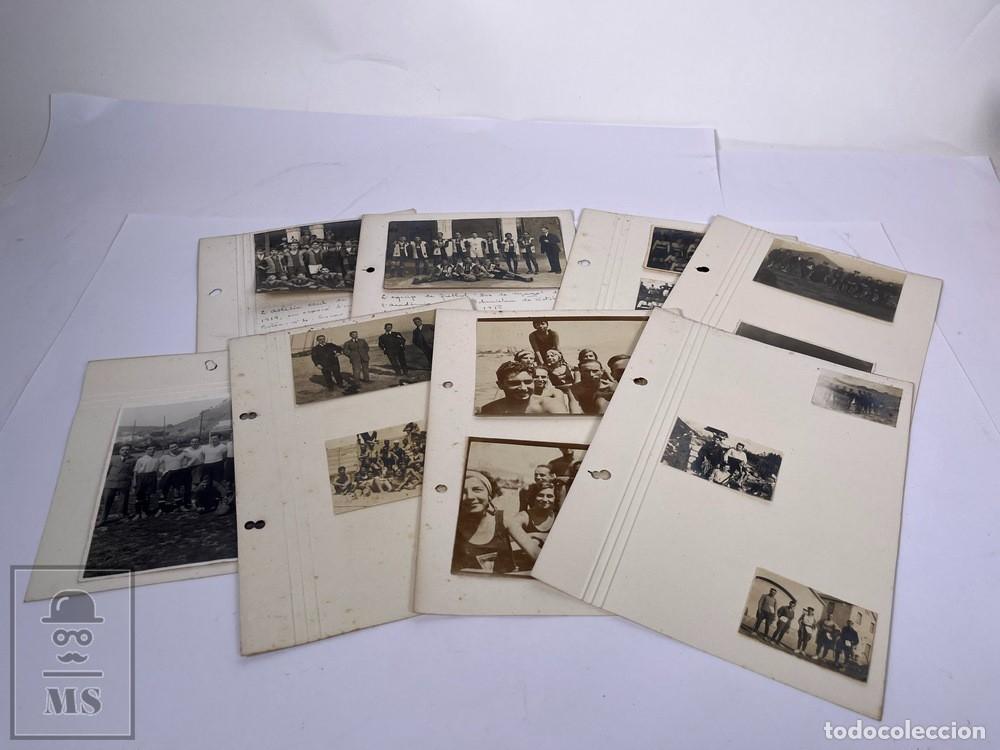 Coleccionismo deportivo: Antiguas Fotos Originales F&uacute;tbol Mah&oacute;n Menorca 1918-1919 + &Aacute;lbum Familiar Historia Islas Baleares