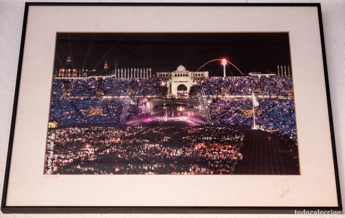 Coleccionismo deportivo: Fotograf&iacute;a de la inauguraci&oacute;n de los Juegos Ol&iacute;mpicos Barcelona 92