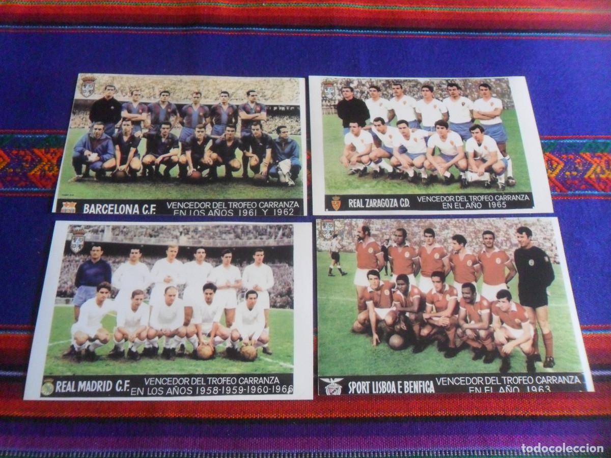 Coleccionismo deportivo: FOTO CAMPE&Oacute;N TROFEO CARRANZA REAL MADRID, BENFICA DE LISBOA, REAL ZARAGOZA CD, BARCELONA CF. A&Ntilde;OS 60