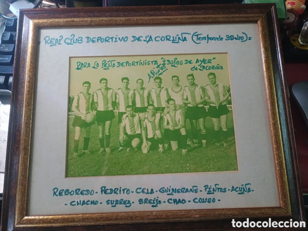 Coleccionismo deportivo: FOTO REAL CLUB DEPORTIVO DE LA CORU&Ntilde;A TEMP 39/40
