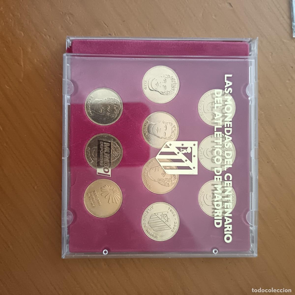 Coleccionismo deportivo: COLECCION MONEDAS CENTENARIO ATLETICO MADRID