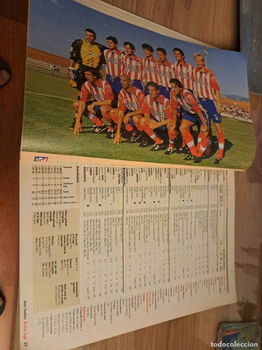 Coleccionismo deportivo: Foto plantilla y jugadores Don Bal&oacute;n 98-99.Atletico Madrid