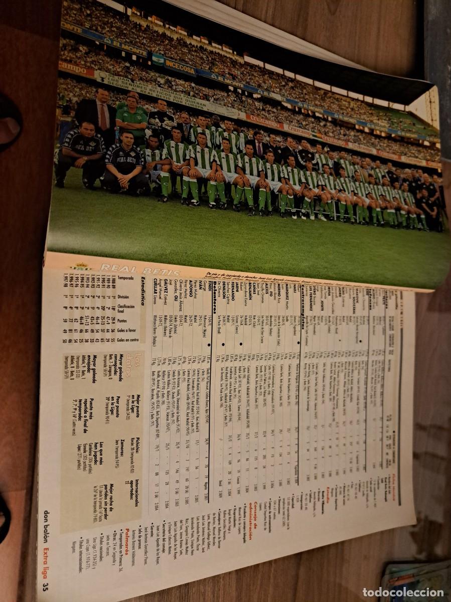 Sports collectibles: Foto plantilla y jugadores Don Bal&oacute;n 98-99. Real Betis