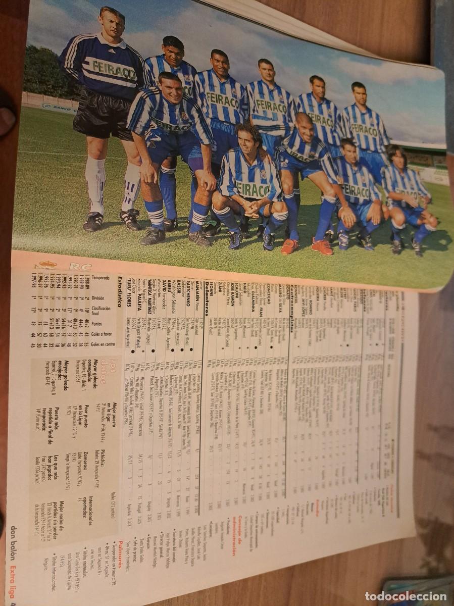 Sports collectibles: Foto plantilla y jugadores Don Bal&oacute;n 98-99. Deportivo Coru&ntilde;a