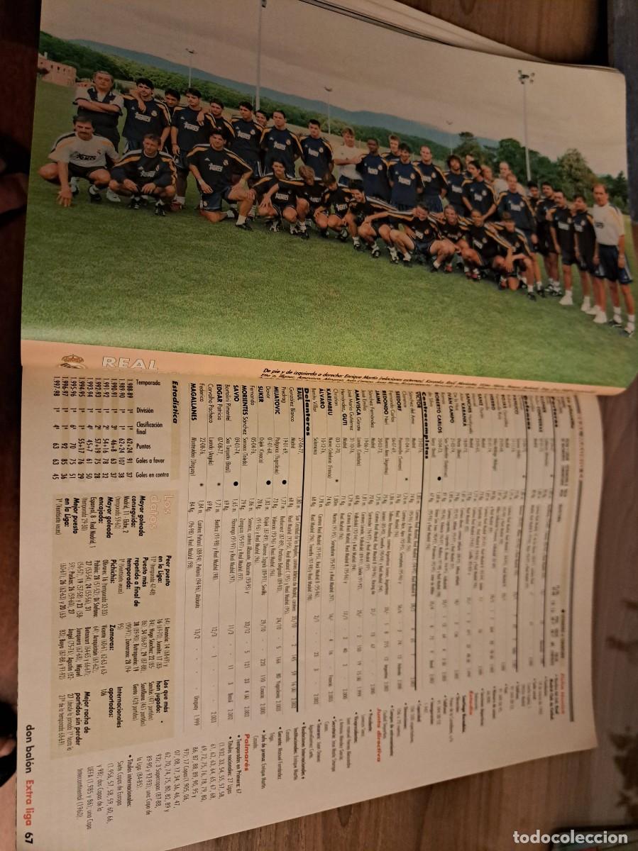 Coleccionismo deportivo: Foto plantilla y jugadores Don Bal&oacute;n 98-99. Real Madrid
