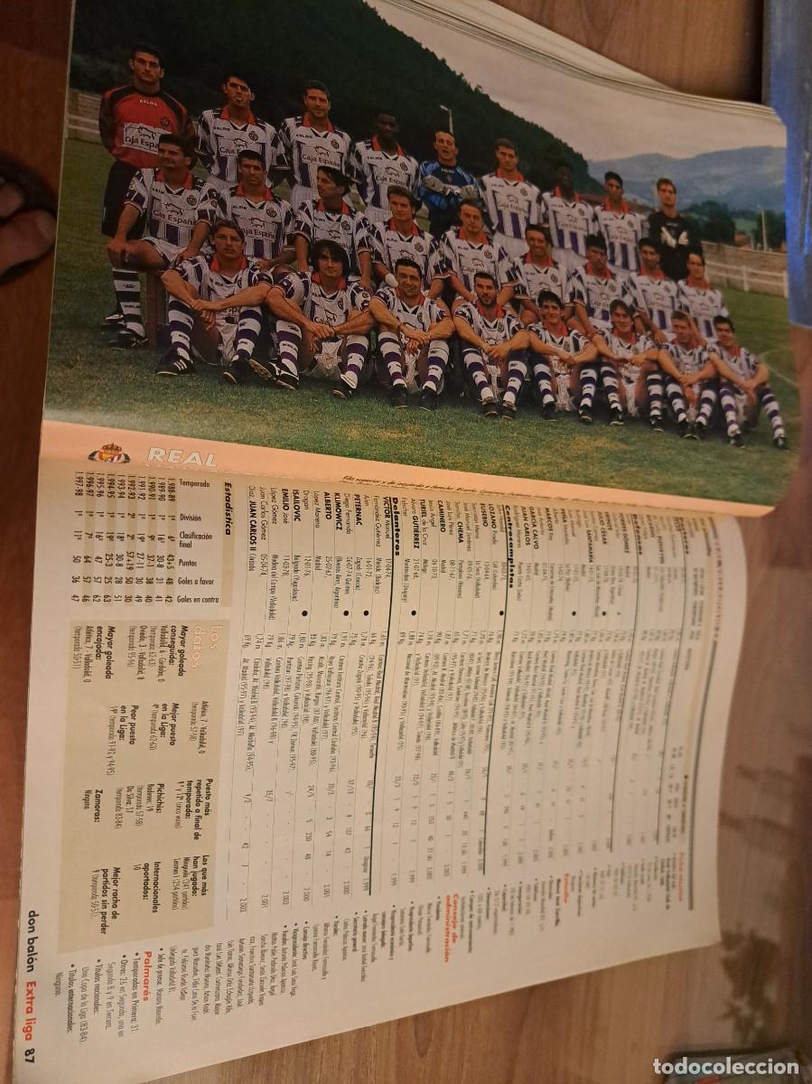 Coleccionismo deportivo: Foto plantilla y jugadores Don Bal&oacute;n 98-99. Real Valladolid