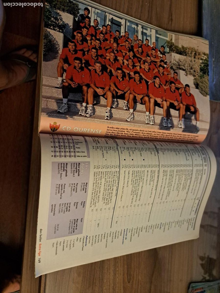 Coleccionismo deportivo: Foto plantilla y jugadores Don Bal&oacute;n 98-99. CD Ourense