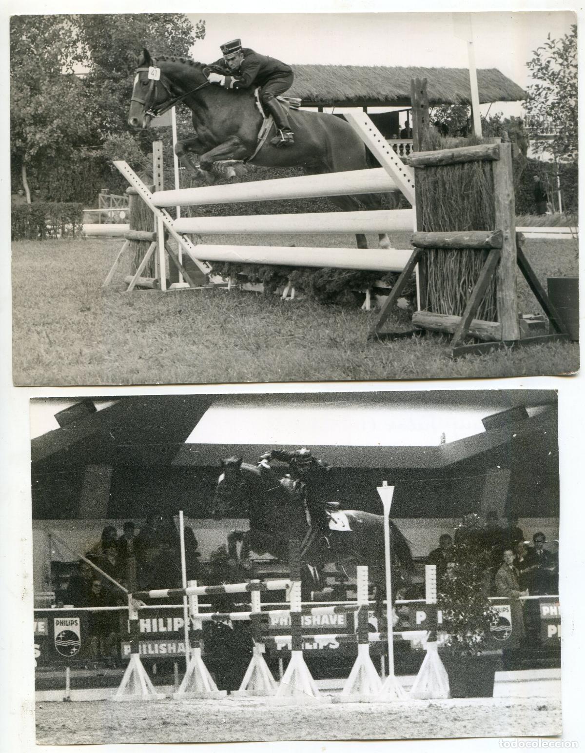 Collectionnisme sportif: Barcelona, Teniente Pimenta da Gama sobre Mazarino, vencedor de saltos 25/06/1963 h&iacute;pica