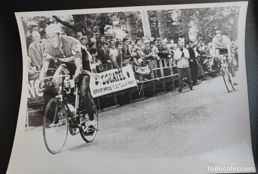 Collectionnisme sportif: JEAN PIERRE GENET GANA LA 16 ETAPA SAINT ETIONTE DEL TOUR DE FRANCIA 1968, CICLISMO, TELEFOTO