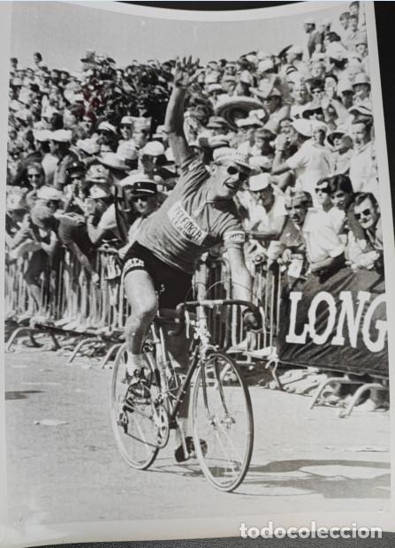 Sports collectibles: EL HOLANDES JEAN JANSSEN GANA ETAPA SEO DE URGEL CANET PLAGE TOUR DE FRANCIA 1968 CICLISMO, TELEFOTO