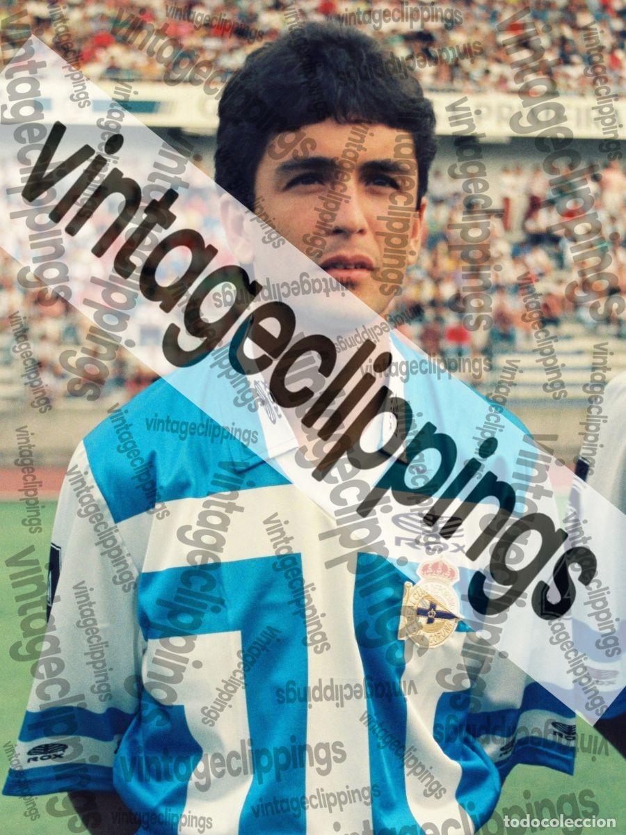 Collectionnisme sportif: BEBETO Fotografia Agosto 1992 Deportivo de La Coru&ntilde;a 20x15 Foto Futbol Brasil superdepor
