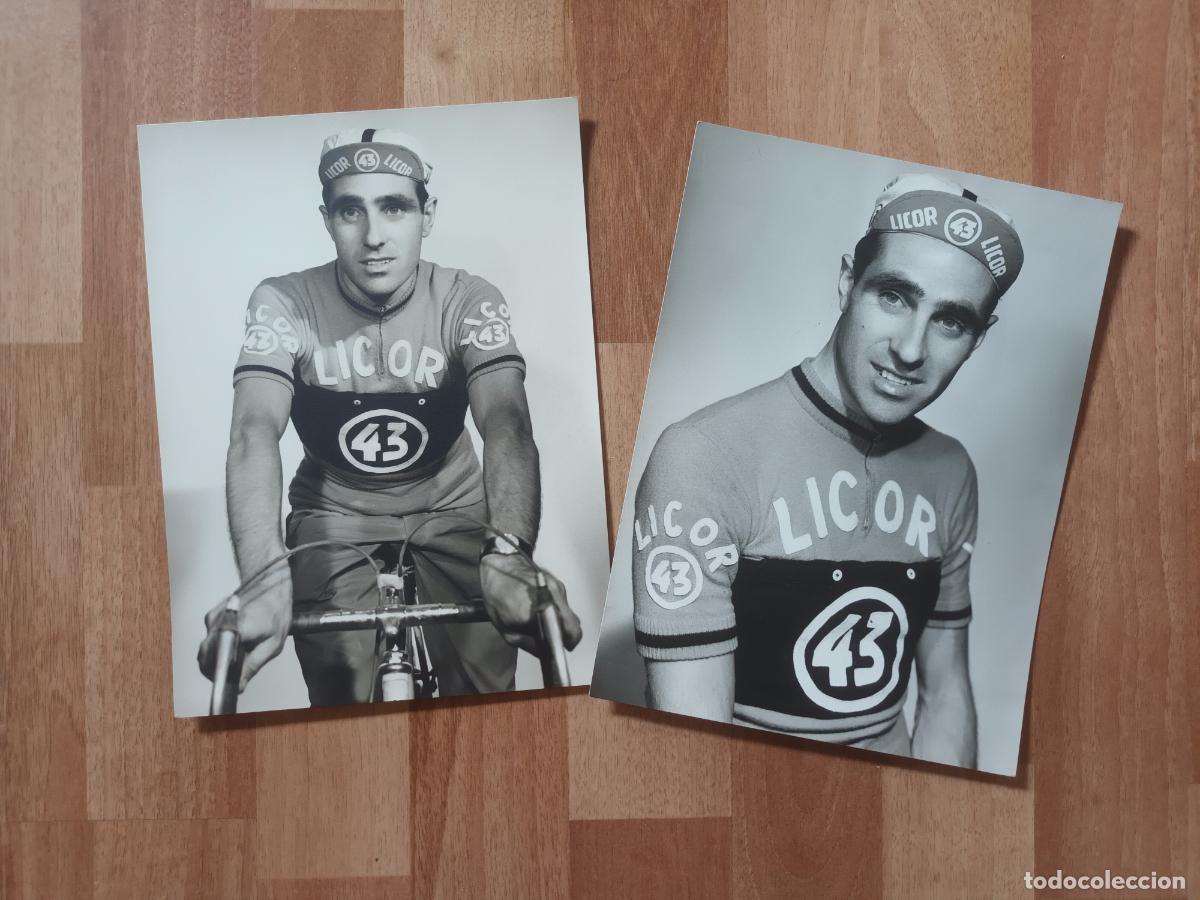 Collezionismo sportivo: DOS FOTOGRAF&Iacute;AS ESTUDIO CENTELLES. CICLISTA VICENTE ITURAT GIL. CICLISMO.