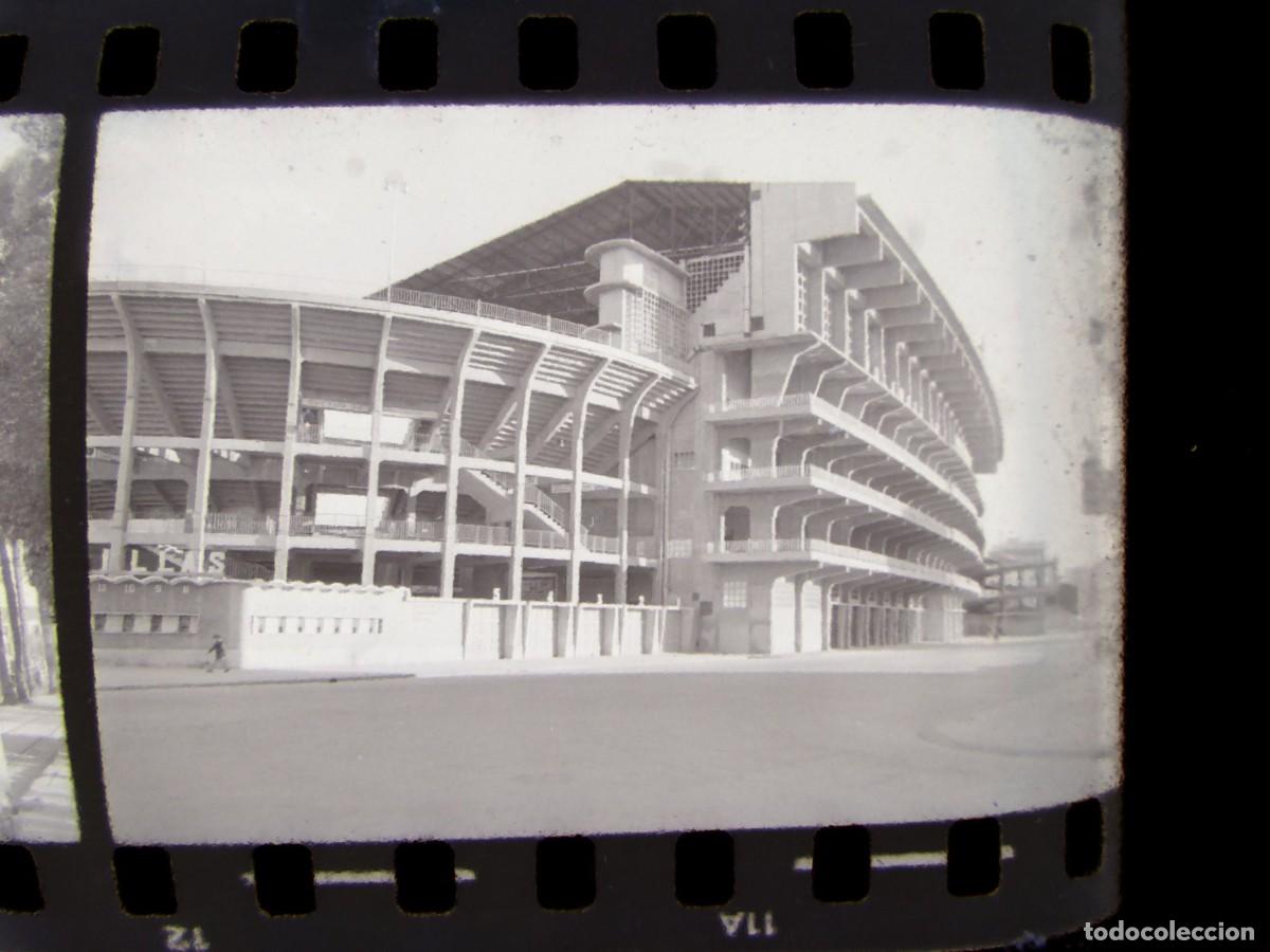Collezionismo sportivo: VALENCIA - ESTADIO FUTBOL MESTALLA - CLICHE NEGATIVO DE 35 mm EN CELULOIDE, A&Ntilde;O 1960