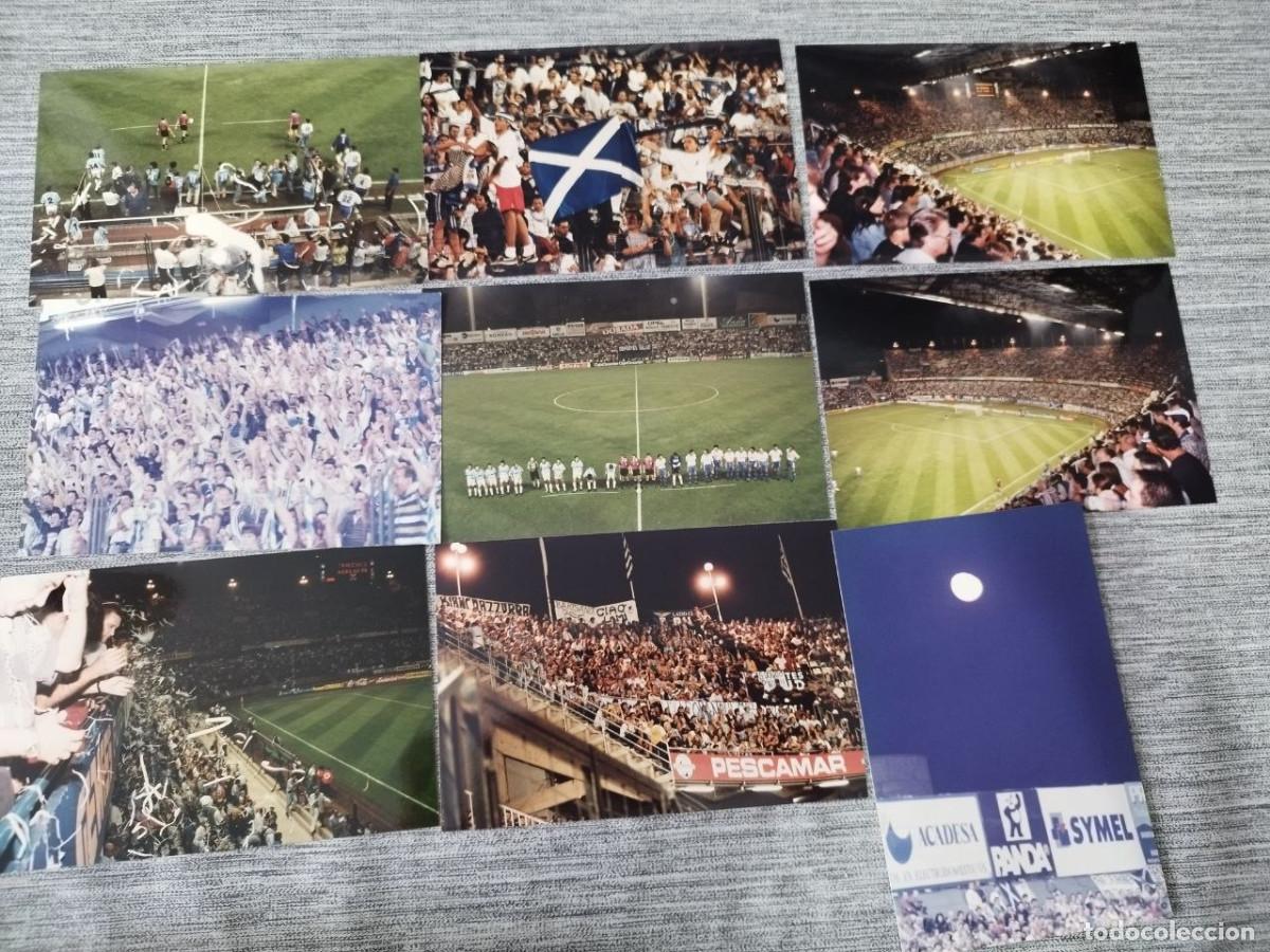 Coleccionismo deportivo: Lote 9 fotos originales Tenerife&ndash;Lazio 5&ndash;3 &ndash; Copa UEFA 1996 &ndash; Heliodoro y afici&oacute;n