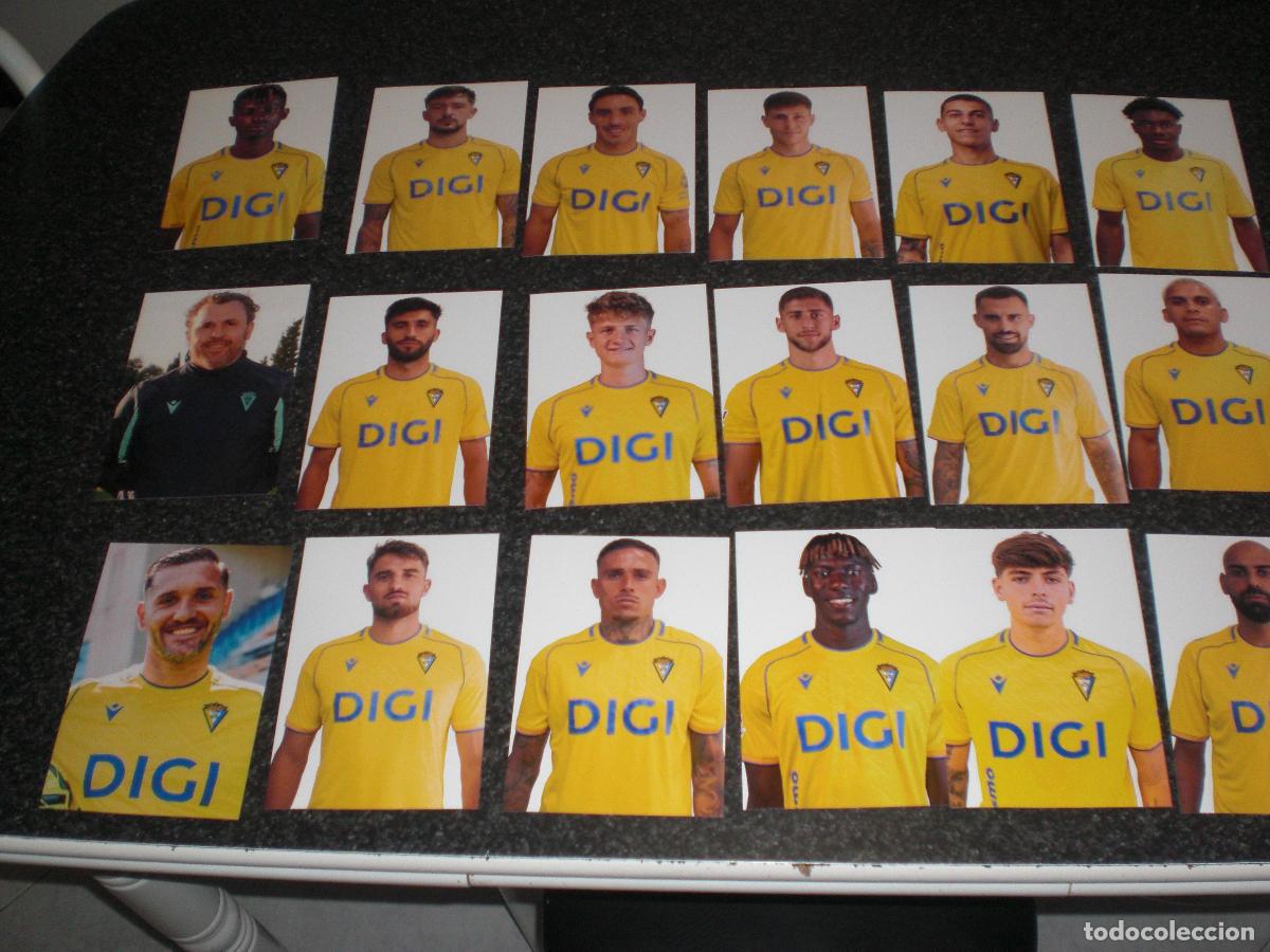 Coleccionismo deportivo: LOTE 30 FOTOGRAF&Iacute;AS JUGADORES C&Aacute;DIZ CF 2025/26