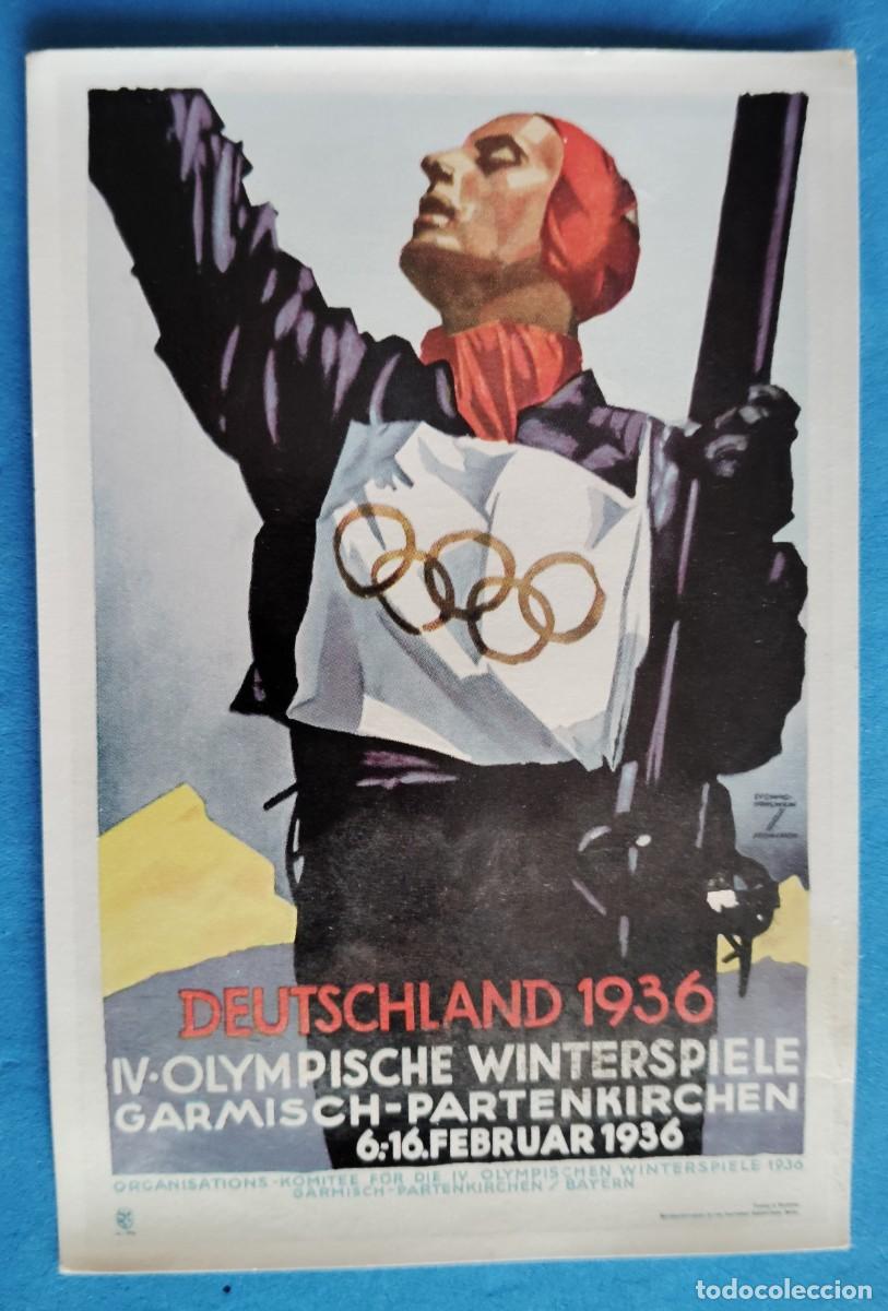 Coleccionismo deportivo: FOTOCROMO. OLIMPIADA ALEMANA 1936. CARTEL OFICIAL..EL ENVIO ESTA INCLUIDO .