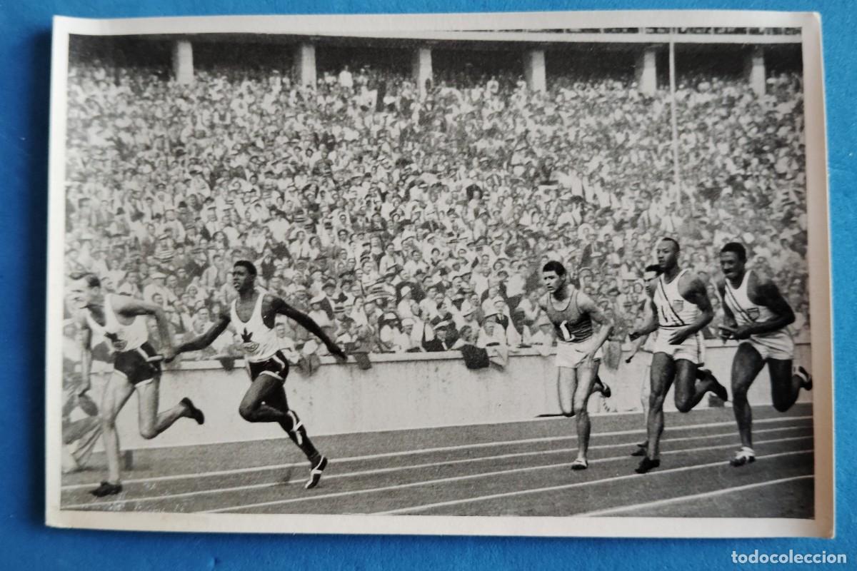 Coleccionismo deportivo: FOTOCROMO. OLIMPIADA ALEMANA 1936. JESSE OWENS..EL ENVIO ESTA INCLUIDO .