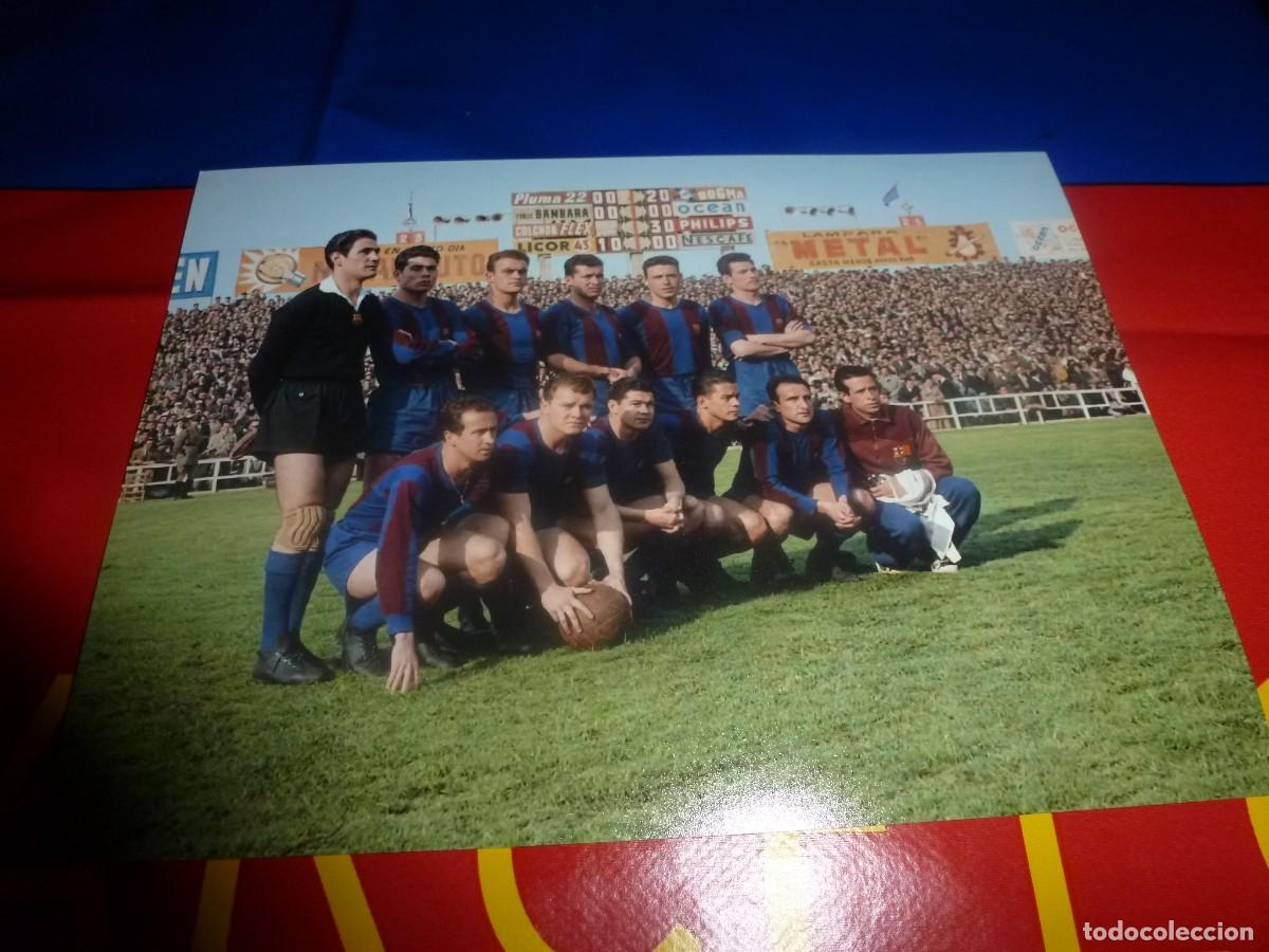 Coleccionismo deportivo: FOTO MATE (15 X 20)FC BARCELONA,EN PARTIDO ESPA&Ntilde;OL-BAR&Ccedil;A EN SARRI&Aacute;