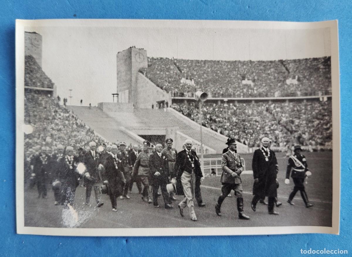 Coleccionismo deportivo: FOTOCROMO OLIMPIA 1936. ENTRADA HITLER AL ESTADIO.EL ENVIO ESTA INCLUIDO.