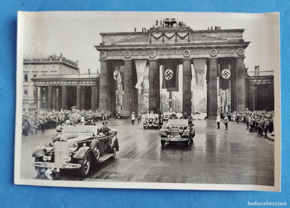 Coleccionismo deportivo: FOTOCROMO OLIMPIA 1936. HITLER INAUGURA LOS JUEGOS..EL ENVIO ESTA INCLUIDO.