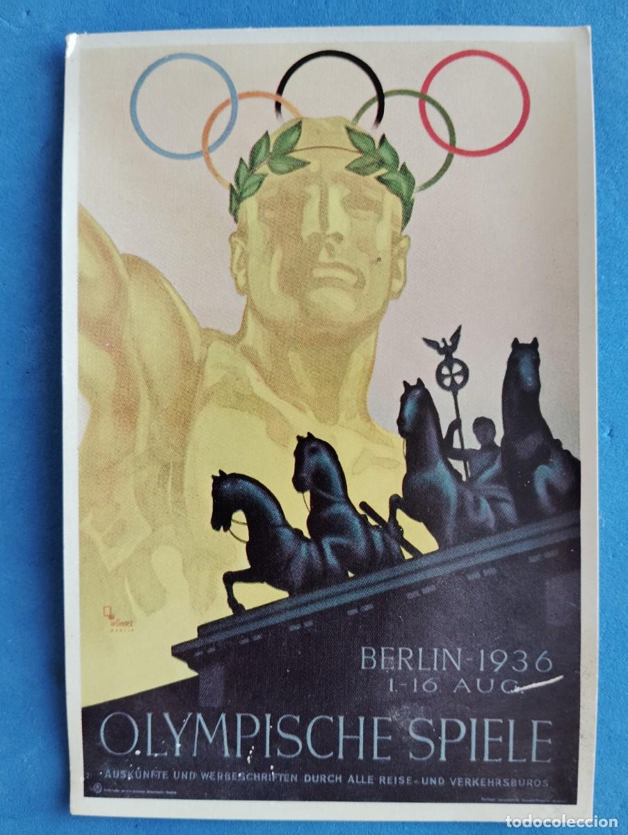 Coleccionismo deportivo: FOTOCROMO OLIMPIA 1936. CARTEL OFICIAL..EL ENVIO ESTA INCLUIDO.