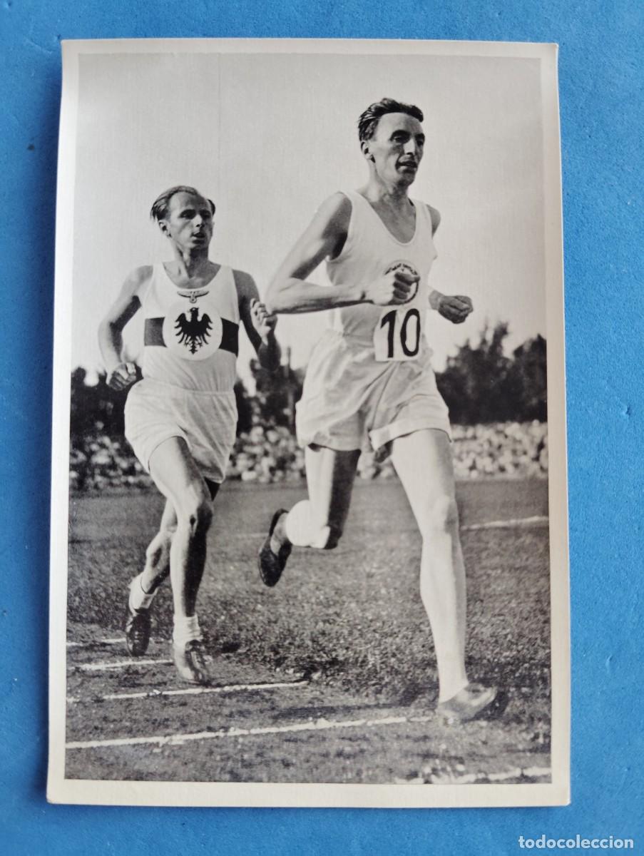 Coleccionismo deportivo: FOTOCROMO OLIMPIA 1936. CORREDORES LARGA DISTANCIA.EL ENVIO ESTA INCLUIDO.