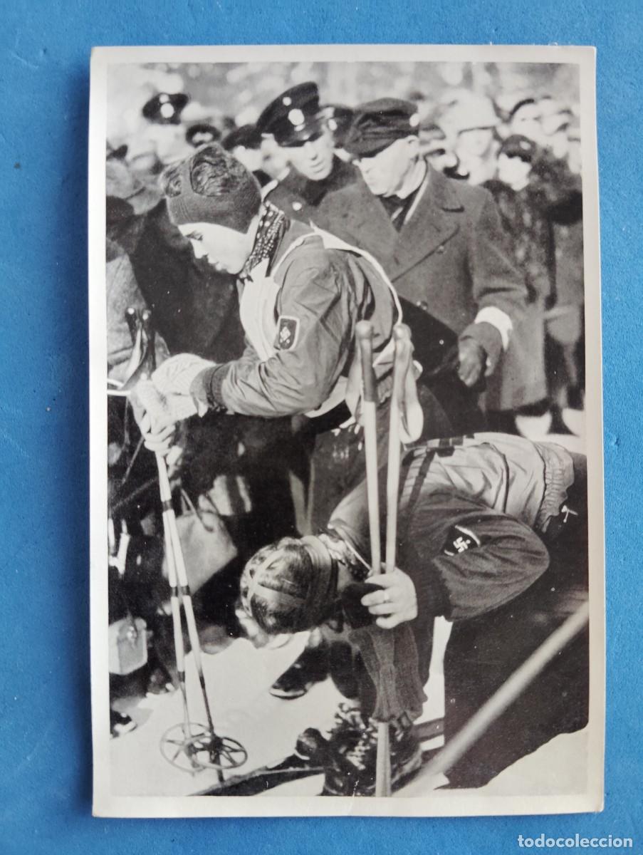 Coleccionismo deportivo: FOTOCROMO OLIMPIA 1936. ESQUIADORES ALPINOS..EL ENVIO ESTA INCLUIDO.