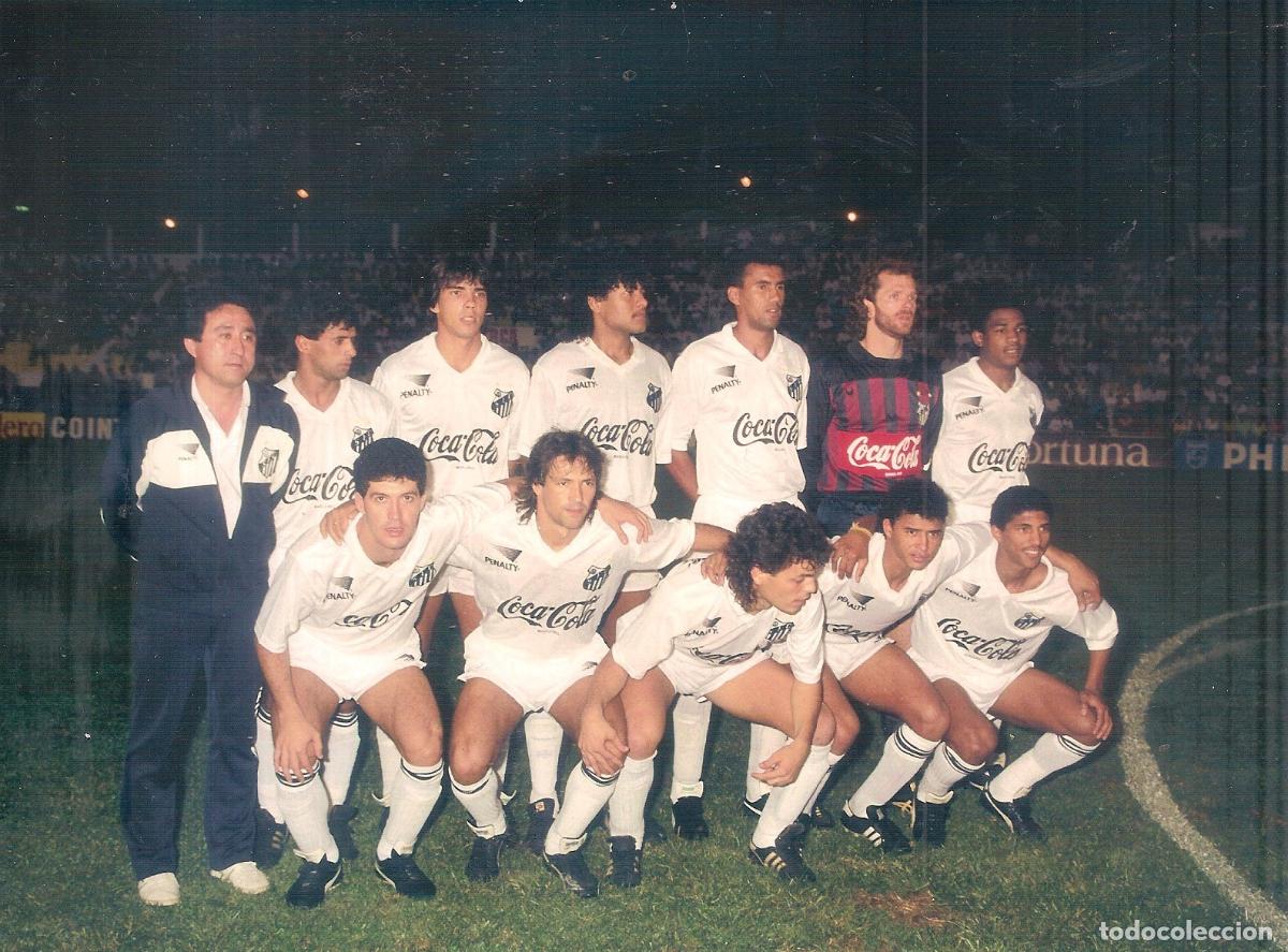 Coleccionismo deportivo: FOTOGRAF&Iacute;A SANTOS BRASIL TROFEO CARRANZA 1990