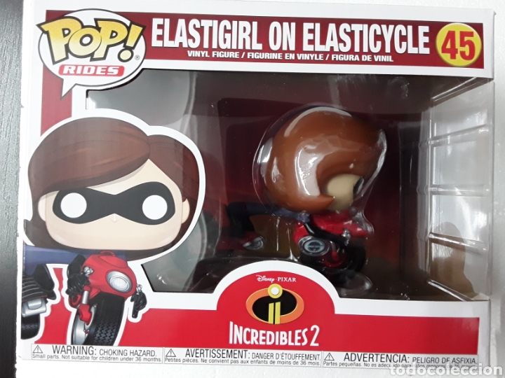Funko Pop: Los Incre&iacute;bles 2. Elastigirl en Elasticycle POP Funko Rides 45 - Foto 1