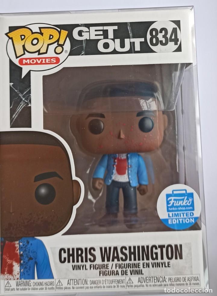 Funko Pop: Funko Pop! Chris Washington 834 - GET OUT + CAJA PROTECTORA - Foto 1