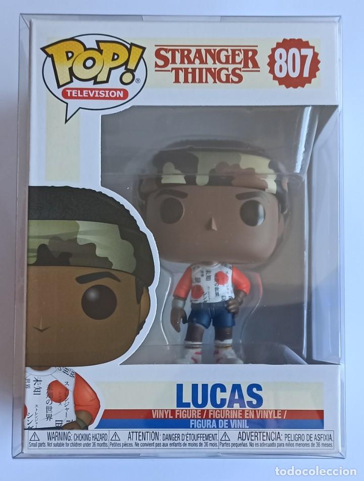 Funko Pop: Funko Pop! Lucas 807 - Stranger Things + Caja protectora - Foto 1