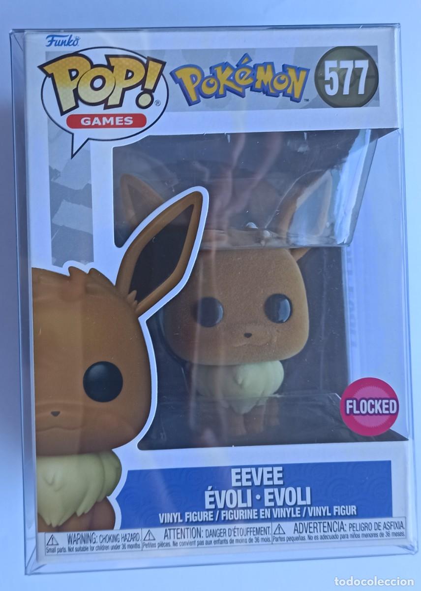 Funko Pop: FUNKO POP! EEVEE 577 - POKEMON (FLOCKED) + CAJA PROTECTORA - Foto 1